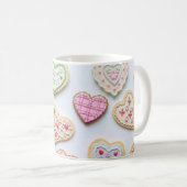 Mug Amis de la Saint-Valentin Cookies en forme de coe (Devant droit)