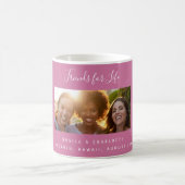 Mug Amis de la vie nom photo rose foncé (Centre)