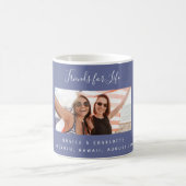 Mug Amis de la vie photo noms bleu (Centre)