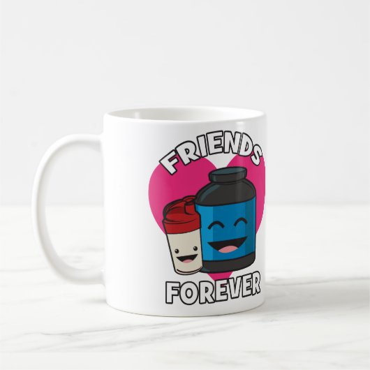 Mug Amis de l'entraînement pour toujours - Cute Kawaii (Gauche)