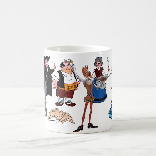 Mug AMIS de s de DON DON QUICHOTTE les 'attaquent - (Centre)