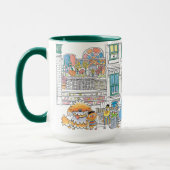 Mug Amis de Sesame Doodley Graphique (Gauche)