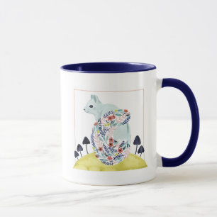 Mug Amis d'écureuil d'art populaire de la clémentine  
