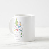 Mug Amis des animaux de Noël mignons | Fêtes de Noël (Devant gauche)