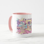 Mug AMIS™ | Dessin de l'appartement (Devant gauche)