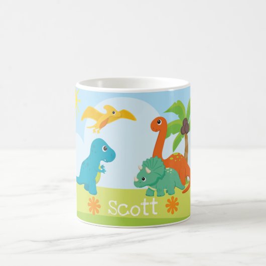 Mug Amis Dinosaures Colorés Mignons Enfants (Centre)