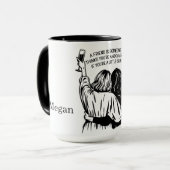 Mug Amis fissurés personnalisés (Devant gauche)