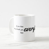 Mug Amis fous (Devant gauche)