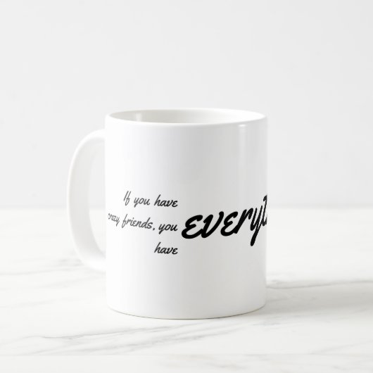 Mug Amis fous (Devant gauche)