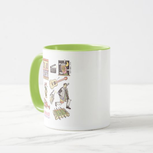 Mug AMIS™ | Graphique d'icônes de dessin (Devant gauche)