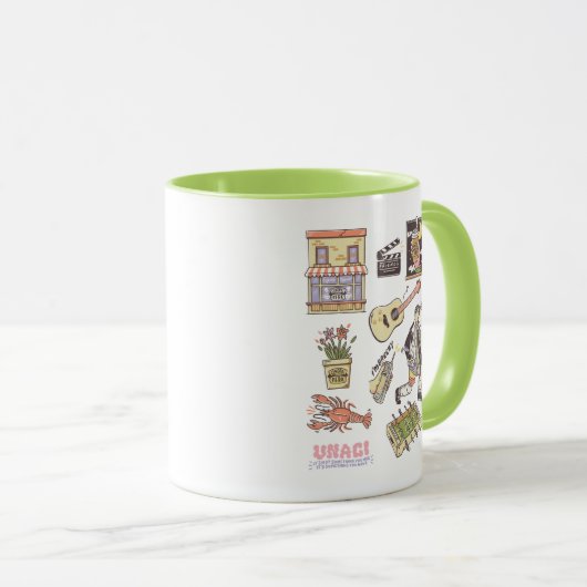 Mug AMIS™ | Graphique d'icônes de dessin (Devant droit)