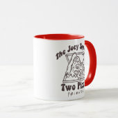 Mug AMIS™ | Joey Pizza Citation (Devant droit)