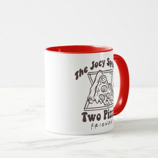 Mug AMIS™ | Joey Pizza Citation (Devant droit)