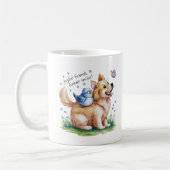 Mug amis joyeux. toujours souriants. conception de chi (Gauche)