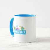 Mug AMIS™ | Logo avec icônes (Devant gauche)