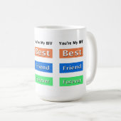 Mug Amis Meilleur ami pour toujours (Devant droit)