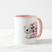 Mug Amis Meilleurs Bébé Chien Et Chat (Devant droit)