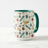 Mug AMIS™ | Motif d'icône de Noël (Devant droit)