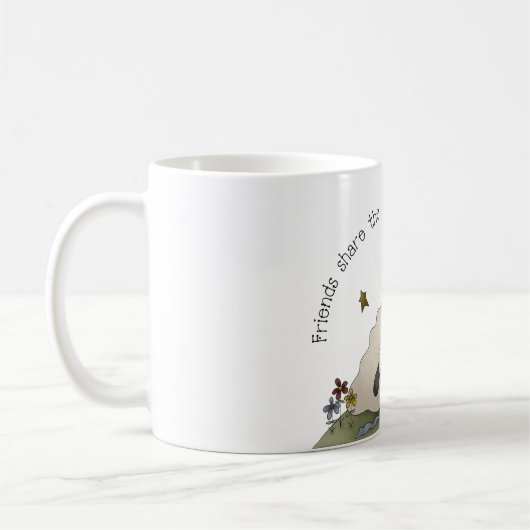 Mug Amis Moutons de pays primitifs (Gauche)