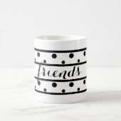 Mug Amis Noir Pois Blanc (Centre)