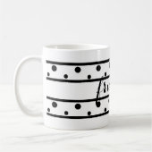 Mug Amis Noir Pois Blanc (Gauche)