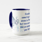 Mug Amis Octopus sur votre visage Citation amusante (Devant gauche)