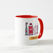 Mug Amis oraux de soin de bande dessinée (Devant droit)