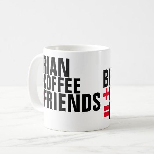 Mug amis personnalisés (Devant gauche)