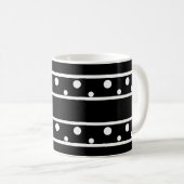 Mug Amis Pois blancs Noir (Devant droit)