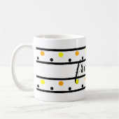 Mug Amis Pois orange jaune (Gauche)