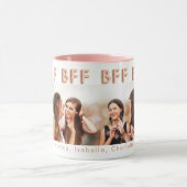 Mug Amis pour toujours or rose BFF photo (Centre)