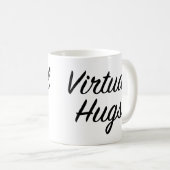 Mug Amis Retro Virtual Hugs (Devant droit)