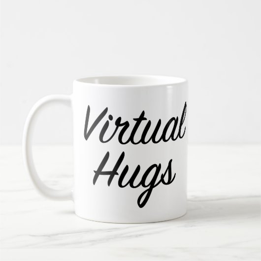 Mug Amis Retro Virtual Hugs (Gauche)