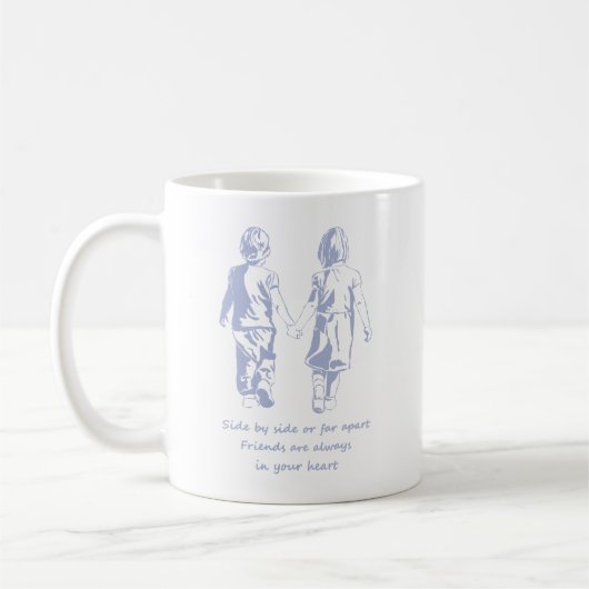 Mug Amis toujours dans votre coeur Citation (Gauche)