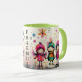 Mug Amis Whimsical mignons (Devant droit)