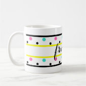 Mug Amis Yellow Rose Turquoise Pois (Gauche)