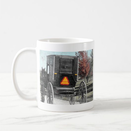 Mug Amish Buggy d'automne (Gauche)
