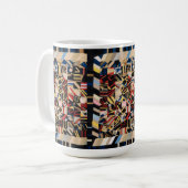 Mug Amish Crazy Quilt par Lydia Beach (Devant gauche)