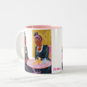 Mug Amitié à la Table Rose (Devant gauche)