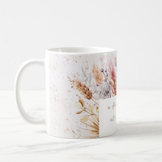 Mug Amitié Boho Bible Verse Inspiration Florale (Gauche)