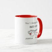 Mug Amitié personnalisée Meilleur Thé (Devant droit)