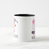 Mug Amitié sans fin noir & blanc (Centre)