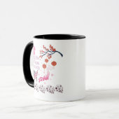 Mug Amitié sans fin noir & blanc (Devant gauche)