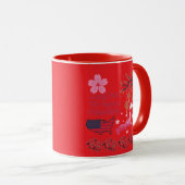 Mug Amitié sans fin rouge vif (Devant droit)