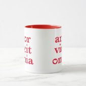 Mug Amor Vincit Omnia - Citation latine (Centre)