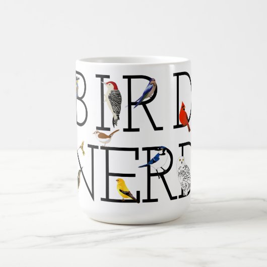 Mug Amortissement Nerd d'oiseaux deux (Centre)