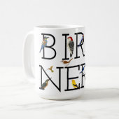 Mug Amortissement Nerd d'oiseaux deux (Devant gauche)