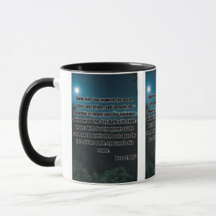 Mug Amos 5:8 KJV Bible Verse Pic Deux Tones