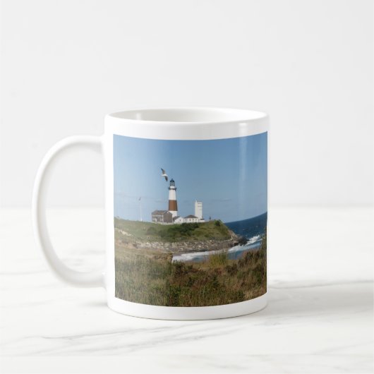 Mug Amour 2,0 de mouette de phare de MONTAUK (Gauche)