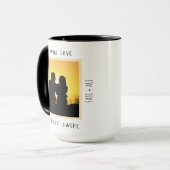 Mug Amour à First Swipe Couple Valentine en ligne (Devant gauche)